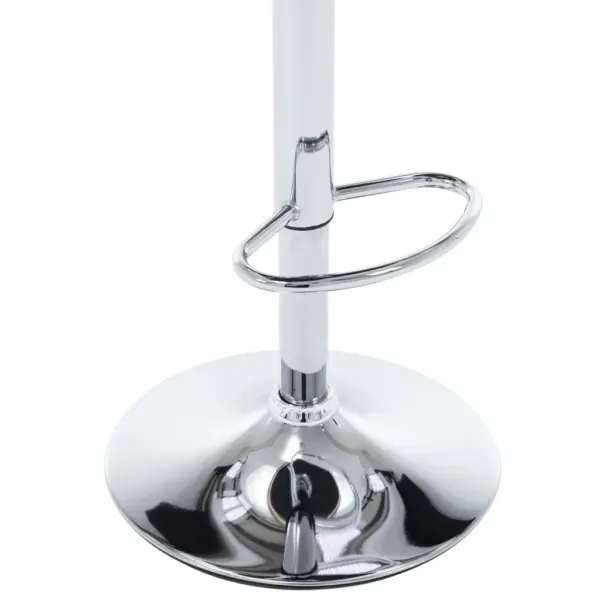 Reguleeritavad baaritoolid gaasitõstega, 2 tk, kreemjasvalge kunstnahk ja painutatud puit – 9