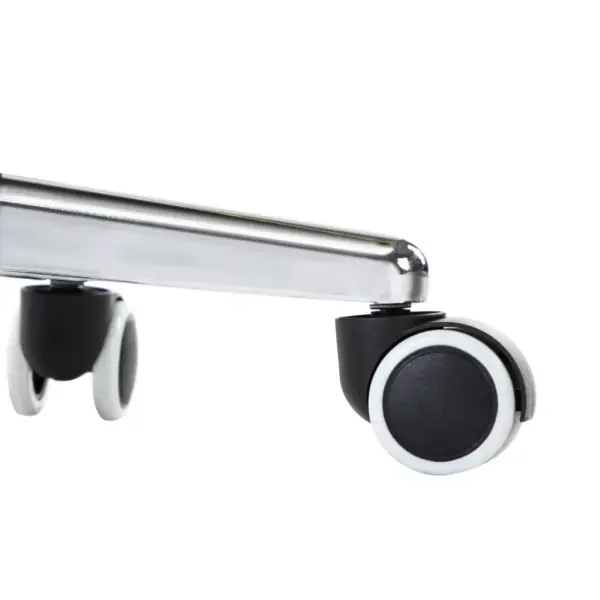 Reguleeritavad ratastega söögitoolid 2 tk, pruunikashall kangas, 56 x 43 x 84–94 cm – 9