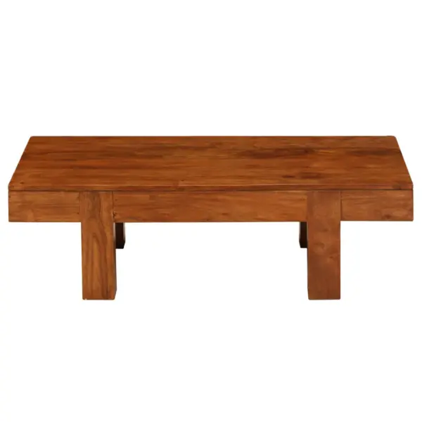 Retrostiilis akaatsiapuidust kohvilaud meeviimistlusega, 100 x 50 x 30 cm - 3