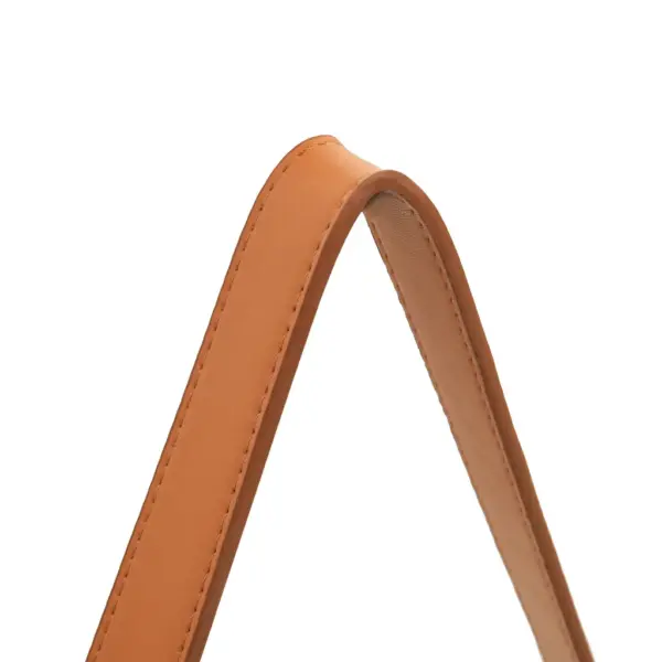 Ümmargune seinapeegel rihmaga, must raam, Ø 40 cm – 4