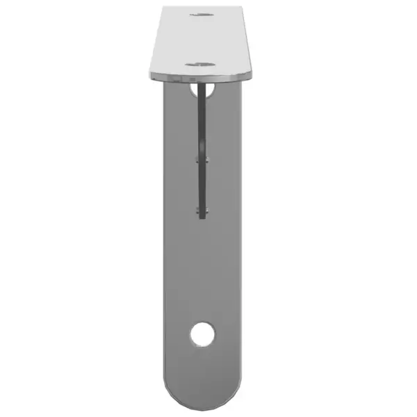 Riiulikandurid 4 tk, hõbedane roostevaba teras, 20 x 2,5 x 14 cm – 6