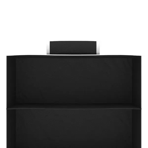 Rippuvad kapikorrastajad, 2 tk, 10 riiuliga, must-valge kangas, 30 x 15 x 120 cm – 8