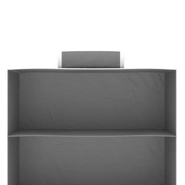 Rippuvad kapikorraldajad, 2 tk, 10 riiuliga, hall-valge kangas, 30 x 15 x 120 cm – 8