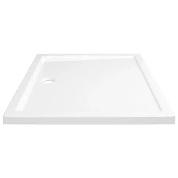 Ristkülikukujuline dušialus madala lävega, ABS, valge, 80 x 90 cm – 5
