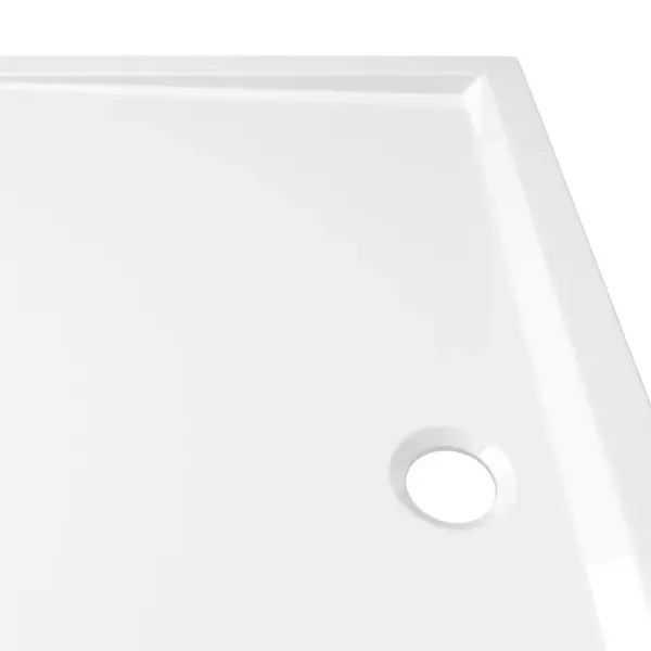 Ristkülikukujuline dušialus madala lävega, ABS, valge, 80 x 90 cm – 7