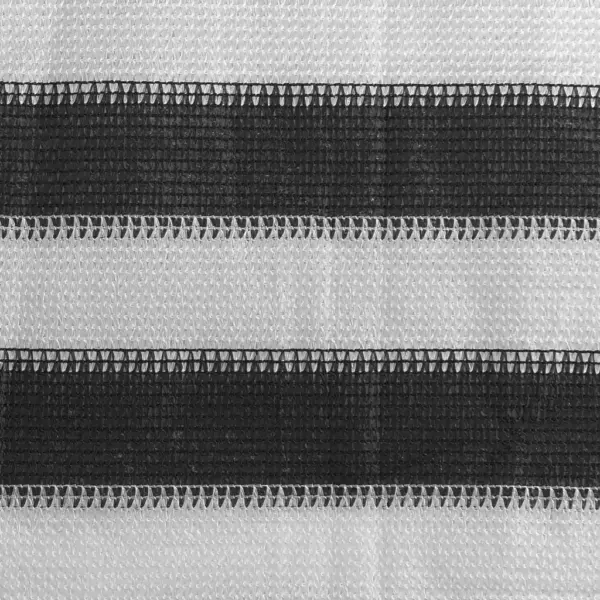 HDPE rõdusirm privaatsuseks, 120 x 300 cm, antratsiithall ja valge – 2