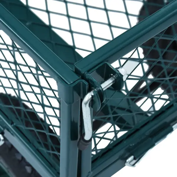 Roheline terasest aiakäsikäru avatavate külgedega, 350 kg – 9