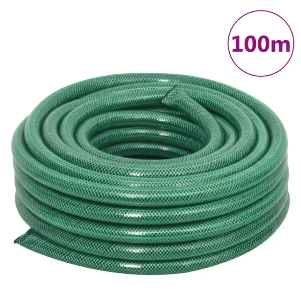 Roheline aiavoolik kinnituskomplektiga, 3-kihiline PVC, 100 m, 0,75″ (19 mm) – 11