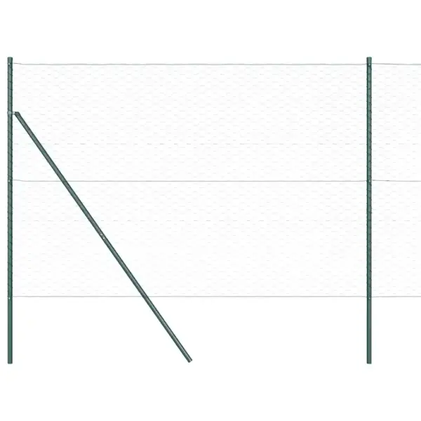 Roheline aiavõrgu ja postide komplekt, teras ja PVC, 50 x 1,6 m – 7