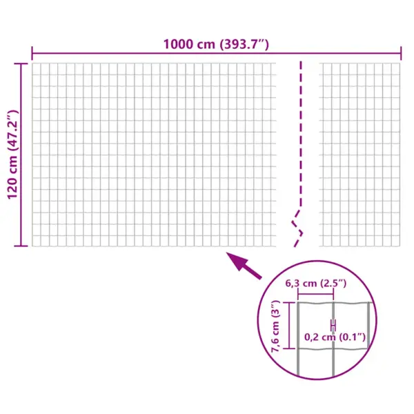 Euroaed PVC-kattega terastraadist, roheline, 10 x 1,2 m – 5