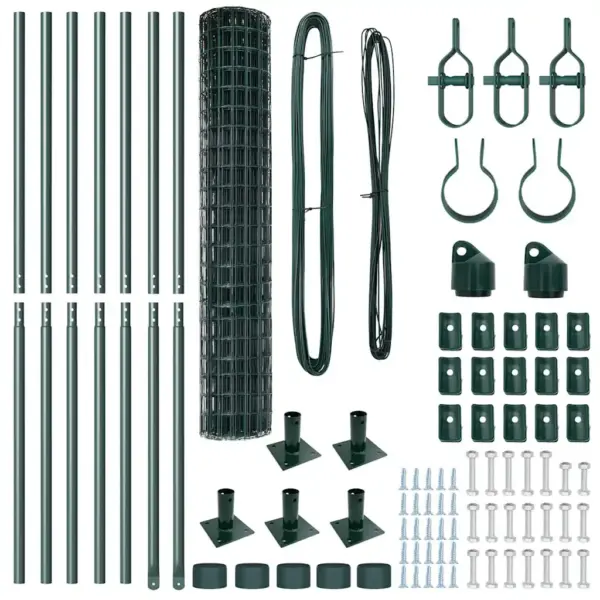 Roheline euroaia komplekt postidega, teras ja PVC, 1,4 x 10 m – 7