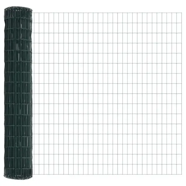 Roheline euroaia komplekt postide ja tarvikutega, teras ja PVC, 1,5 x 10 m – 7