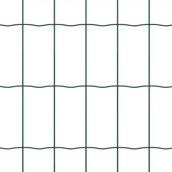 Roheline euroaia komplekt postide ja tarvikutega, teras ja PVC, 1,5 x 10 m – 10