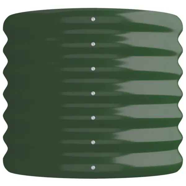 Roheline ovaalne aia taimelava, galvaniseeritud teras, 114 x 40 x 36 cm – 4