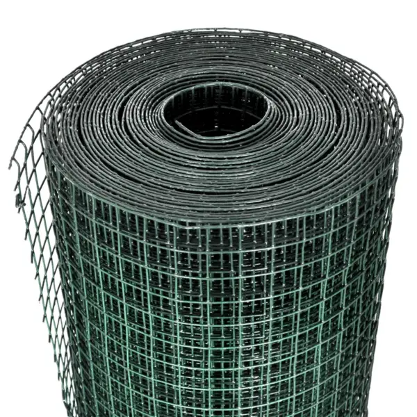 Roheline tsingitud terasest võrkaed kanadele, 1 x 25 m, võrgusilm 25 x 25 mm – 3