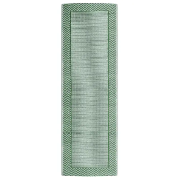 Õuevaip ARAKIL, roheline jacquard muster, 80 x 250 cm, polüpropüleen – 2