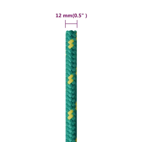Polüpropüleenist paadiköis, roheline, 12 mm, 25 m – 6