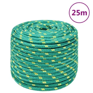 Roheline polüpropüleenist paadiköis, 14 mm, 25 m