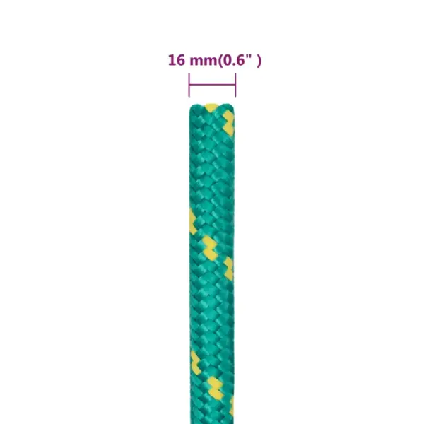 Polüpropüleenist paadiköis, roheline, 16 mm, 50 m – 6