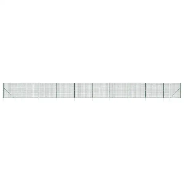 Roheline traataia komplekt vaiadega, PVC-kattega teras, 2 x 25 m – 2