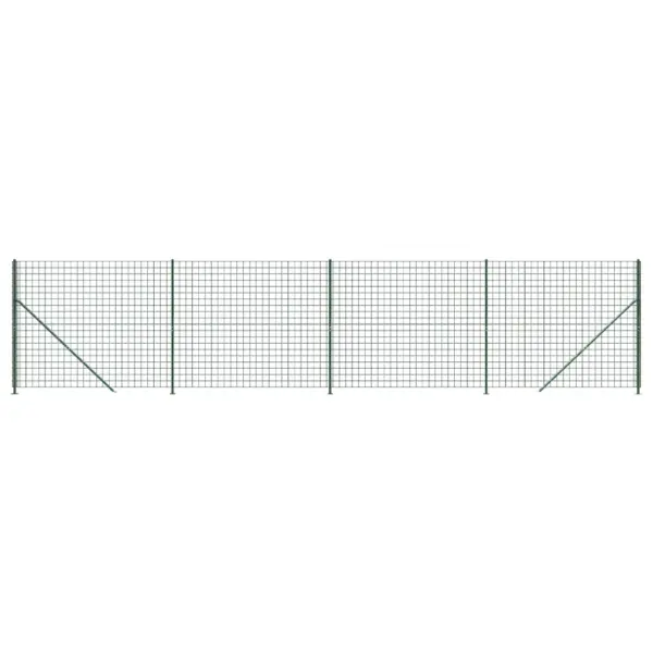 Roheline PVC-kattega traataed maaäärikutega, 2 x 10 m - 2
