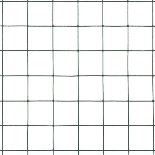 PVC-kattega traataed kanadele, roheline tsingitud teras, 10 x 0,5 m – 4