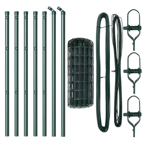 Roheline terasest euroaed postidega, 0,8 x 10 m, ilmastikukindel – 5