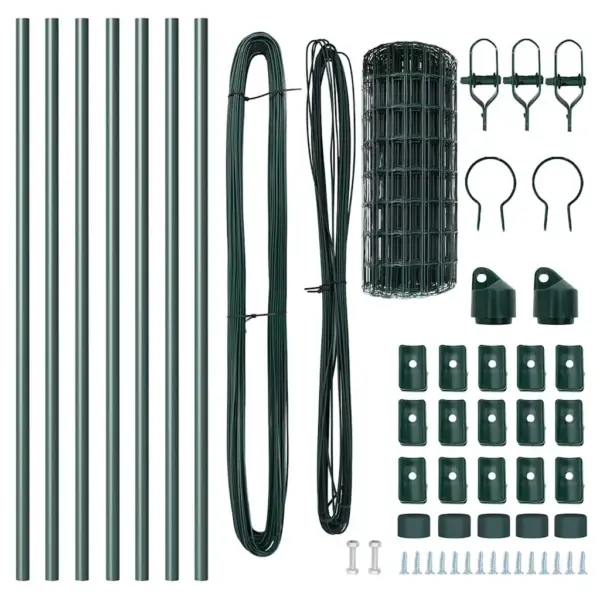 Roheline terasest euroaed postidega, 0,8 x 10 m, ilmastikukindel – 6