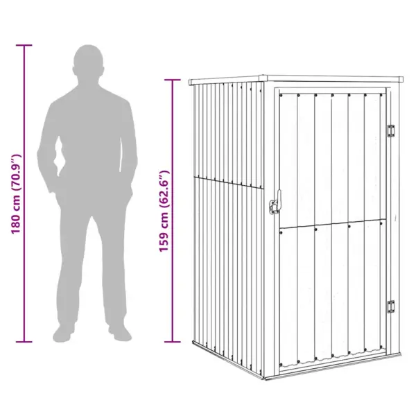Roheline aiakuur aiatööriistadele, tsingitud teras, 88 x 89 x 161 cm – 9