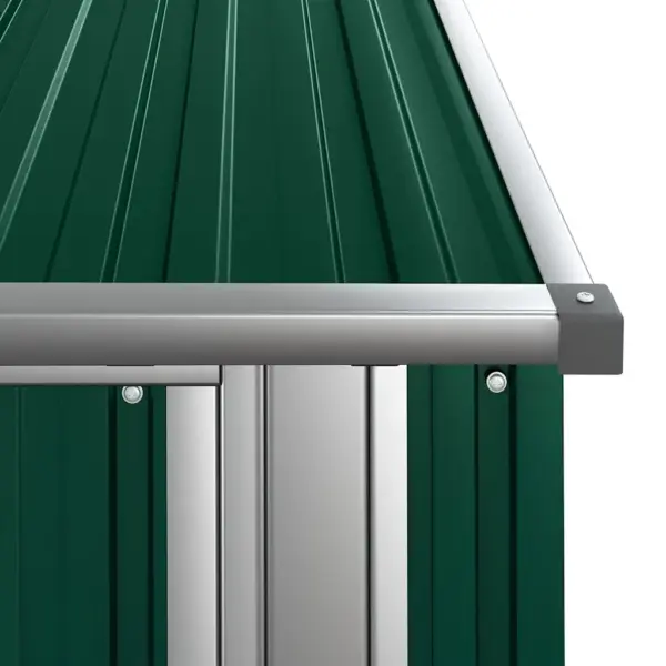 Aiakuur lukustatava uksega, roheline tsingitud teras, 118,5 x 97 x 209,5 cm – 7