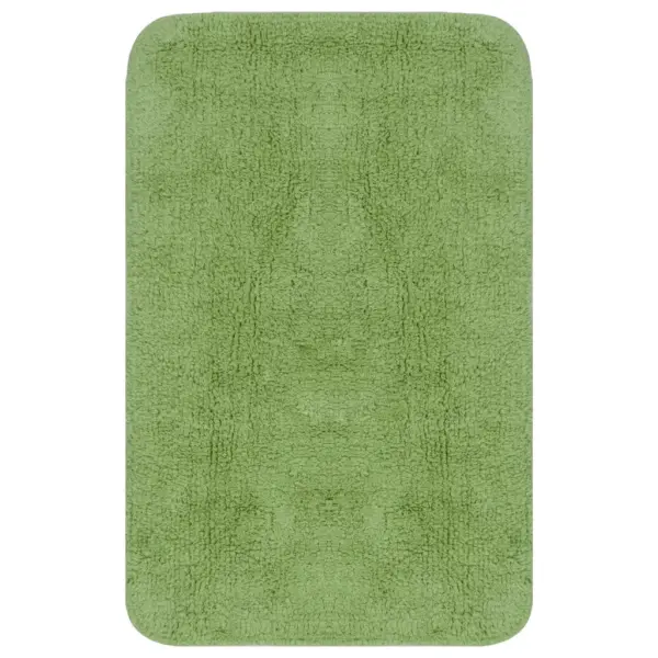 Libisemiskindel vannitoamattide komplekt, 3-osaline, 100% puuvill, roheline – 2