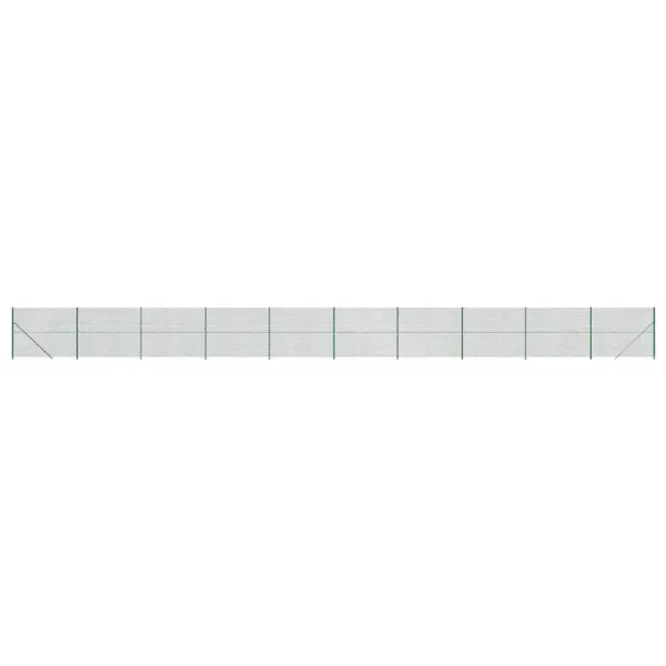 Roheline võrkaia komplekt äärikutega, PVC-kattega terastraat, 1,6 x 25 m – 2