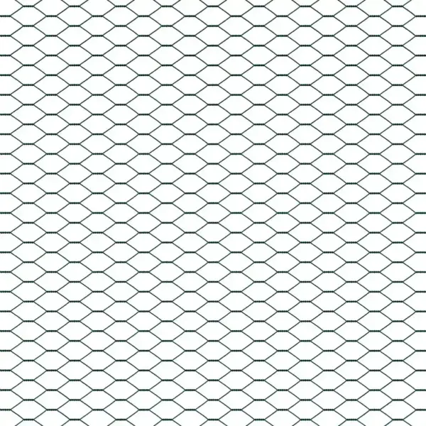 Roheline võrkaia komplekt postidega, teras ja PVC, 50 x 1,4 m, 13 mm silmaga – 10