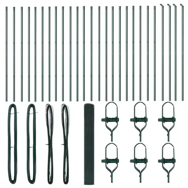 Roheline teras- ja PVC-võrkaiakomplekt, 50 x 1,4 m, 19 x 19 mm võrk – 5