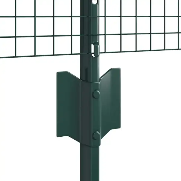 Roheline võrkaiakomplekt postidega, teras ja PVC, 0,4 x 10 m – 7