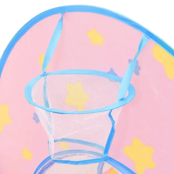 Roosa laste mängutelk lossiga ja pallimerega, 3-osaline, 250 palli – 7