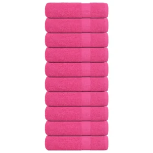 FROGN vannirätikute komplekt, 10 tk, roosa, 100 x 150 cm, 360 g/m²