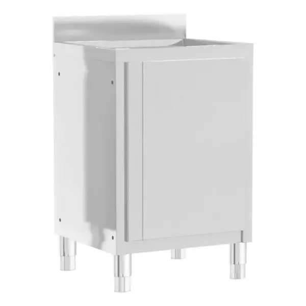 Roostevabast terasest kommertsköögi kapid pritsmekaitse ja reguleeritavate jalgadega, 3 tk – 6