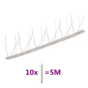 5-realised roostevabast terasest linnupiigid, 10 tk, kogupikkus 5 m