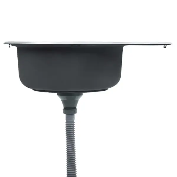 Ovaalne roostevabast terasest köögivalamu sõela ja haisulukuga, ümberpööratav, 57 x 45 x 16 cm – 4