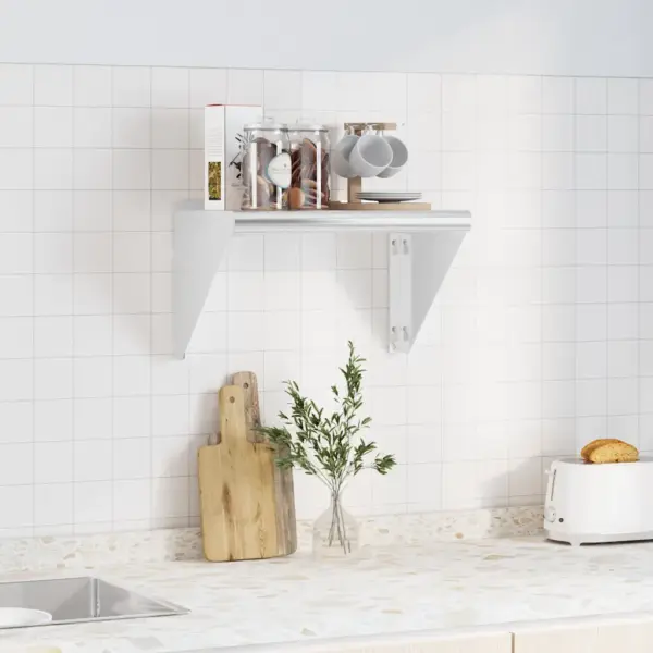 Roostevabast terasest seinariiul, hõbedane, 50 x 30 x 31 cm, 50 kg kandevõimega – 3