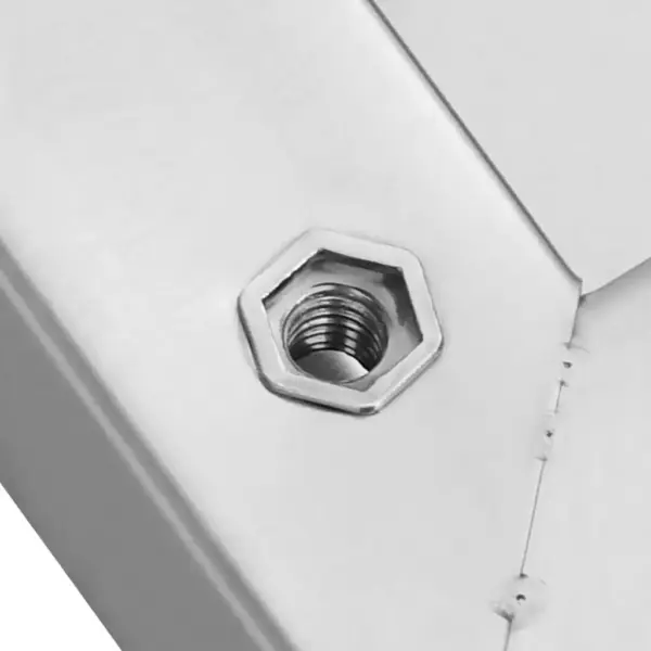 Roostevabast terasest seinariiulid, 2 tk, hõbedane, 50 x 40 x 3 cm – 9