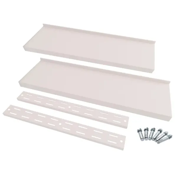 Kahekorruselised roostevabast terasest seinariiulid kööki, 2 tk, 300 x 30 cm – 4