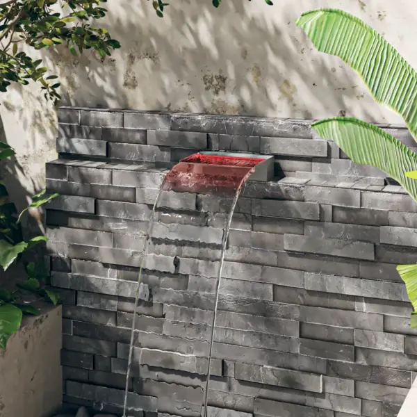 Roostevabast terasest veekosk tiigile ja basseinile, RGB LED-tuledega, 30 cm – 4