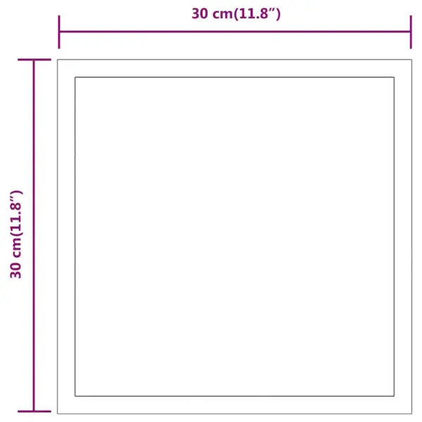 LED-vannitoapeegel IP65 kaitsega, USB-toitega, 30 x 30 cm – 5