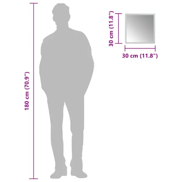 LED-vannitoapeegel IP65 kaitsega, USB-toitega, 30 x 30 cm – 6