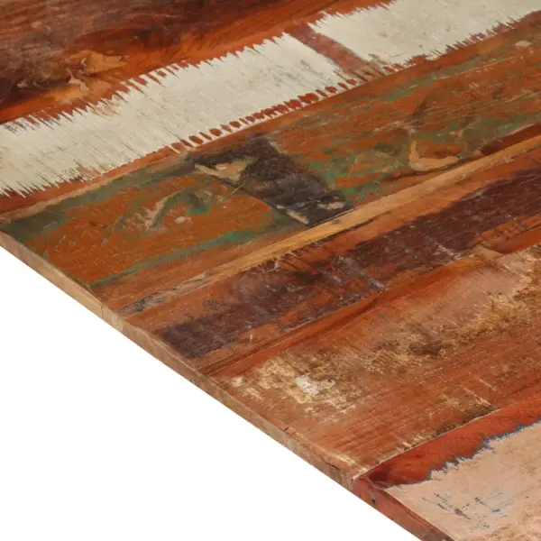 Ruudukujuline taaskasutatud puidust lauaplaat 80 x 80 cm, 15–16 mm, mitmevärviline – 8