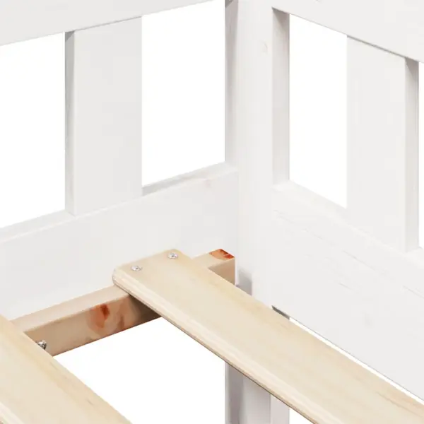 Valge männipuidust päevavoodi sahtlitega, 90 x 190 cm, ilma madratsita – 10