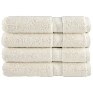 Saunalina SOLUND, 4 tk, kreemjasvalge, 80 x 200 cm, 600 gsm, 100% puuvill