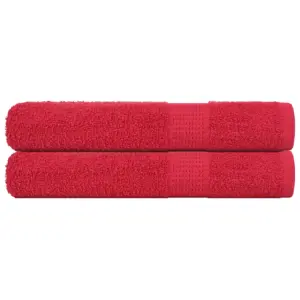 Saunalinad FROGN, 2 tk, punane, 100% puuvill, 80 x 200 cm, 360 g/m²